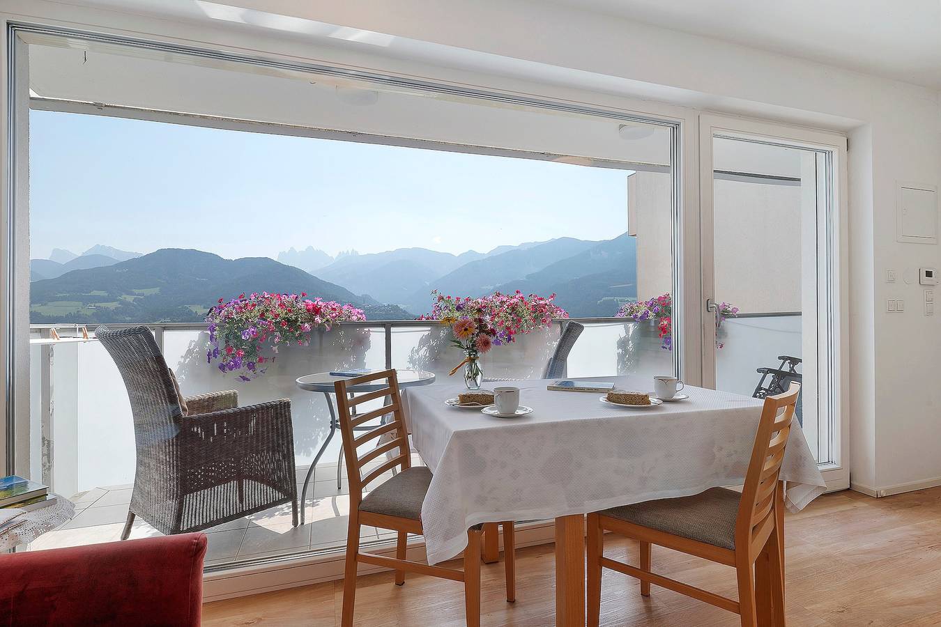 Ganze Wohnung, Apartment „Wiesenrain Bergblick“ mit Bergblick, Garten & Wlan in Feldthurns, Dolomiti Superski