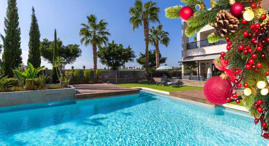 Casa rural para 8 personas, con piscina y jardín en Guardamar del Segura