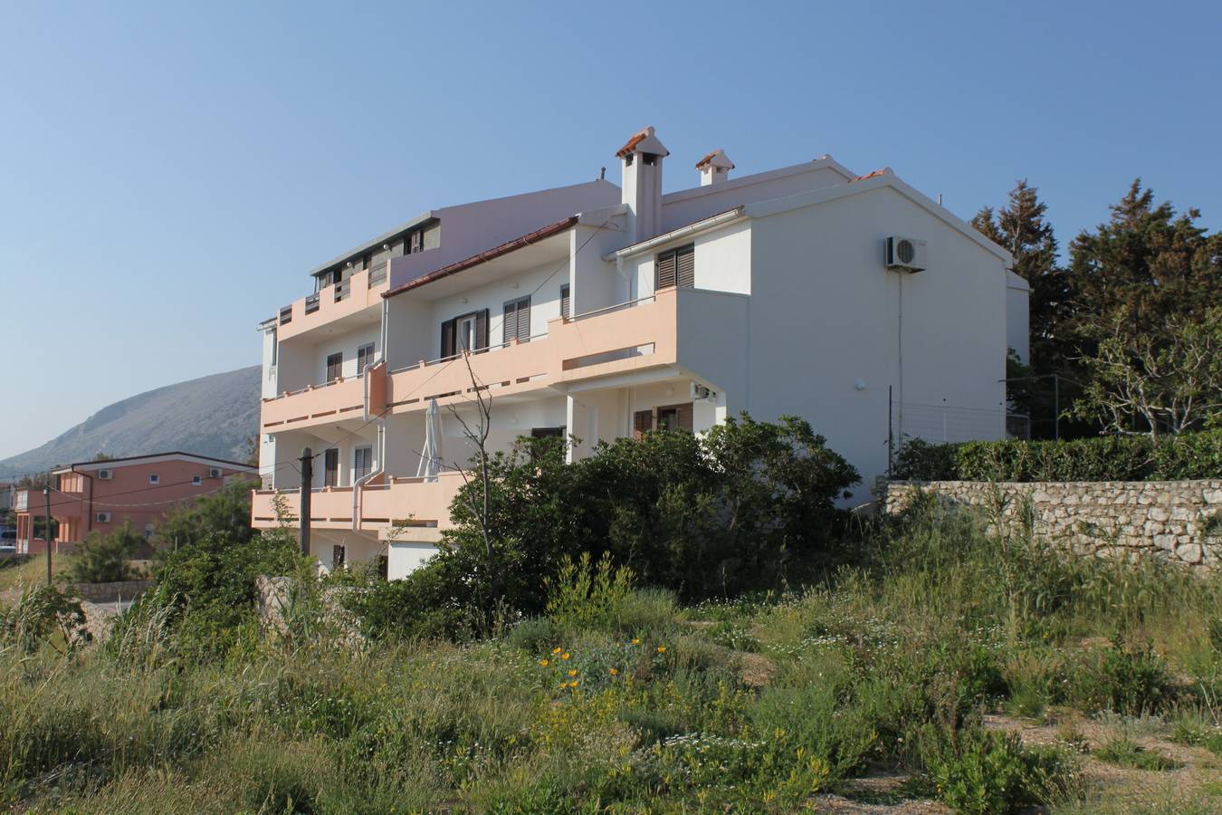 Ganze Wohnung, 1-Zimmer-Ferienwohnung mit Terrasse und Meerblick Pag A-6467-c in Pag Stadt, Pag