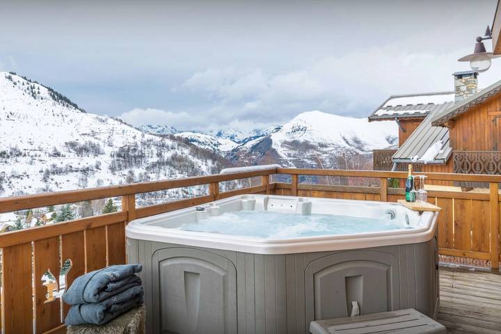 Chalet voor 12 personen, met whirlpool en tuin in Les Deux Alpes