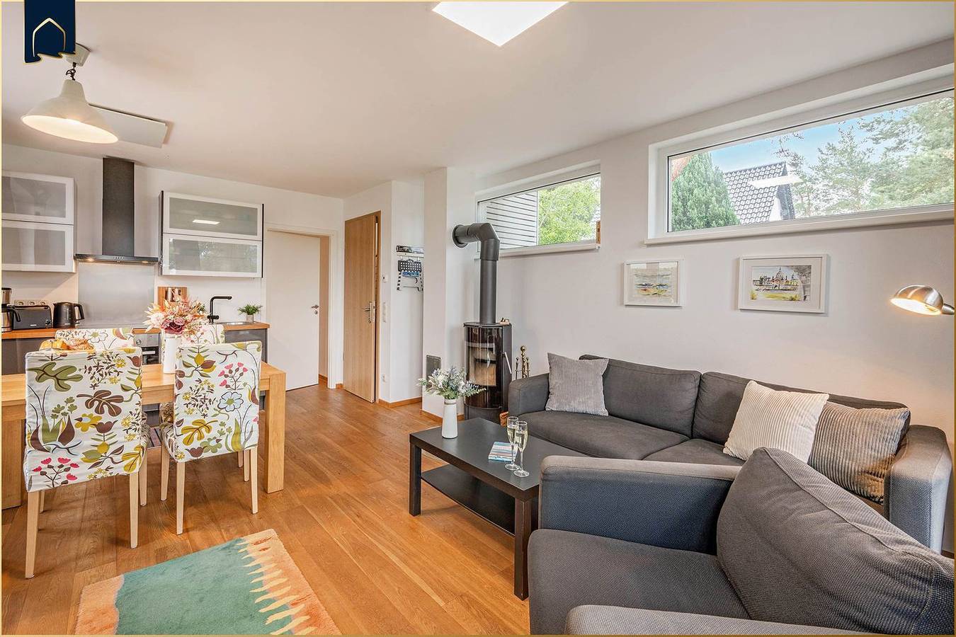 Gemütliches Ferienhaus im Grünen – mit Kamin, Terrasse & Blick ins Grüne in Quilitz, Rankwitz