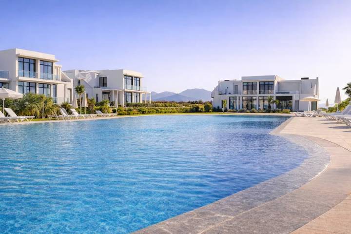 Ferienwohnung für 5 Personen, mit Garten und Ausblick sowie Meerblick in Nordzypern