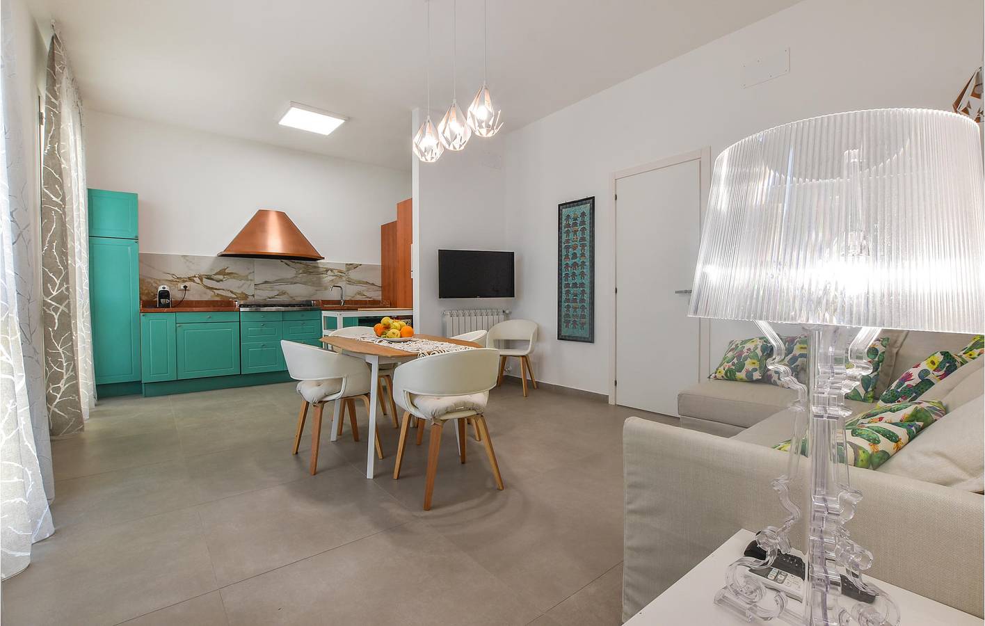 Apartamento con vistas al mar, terraza y cocina in Balestrate, Provincia de Palermo