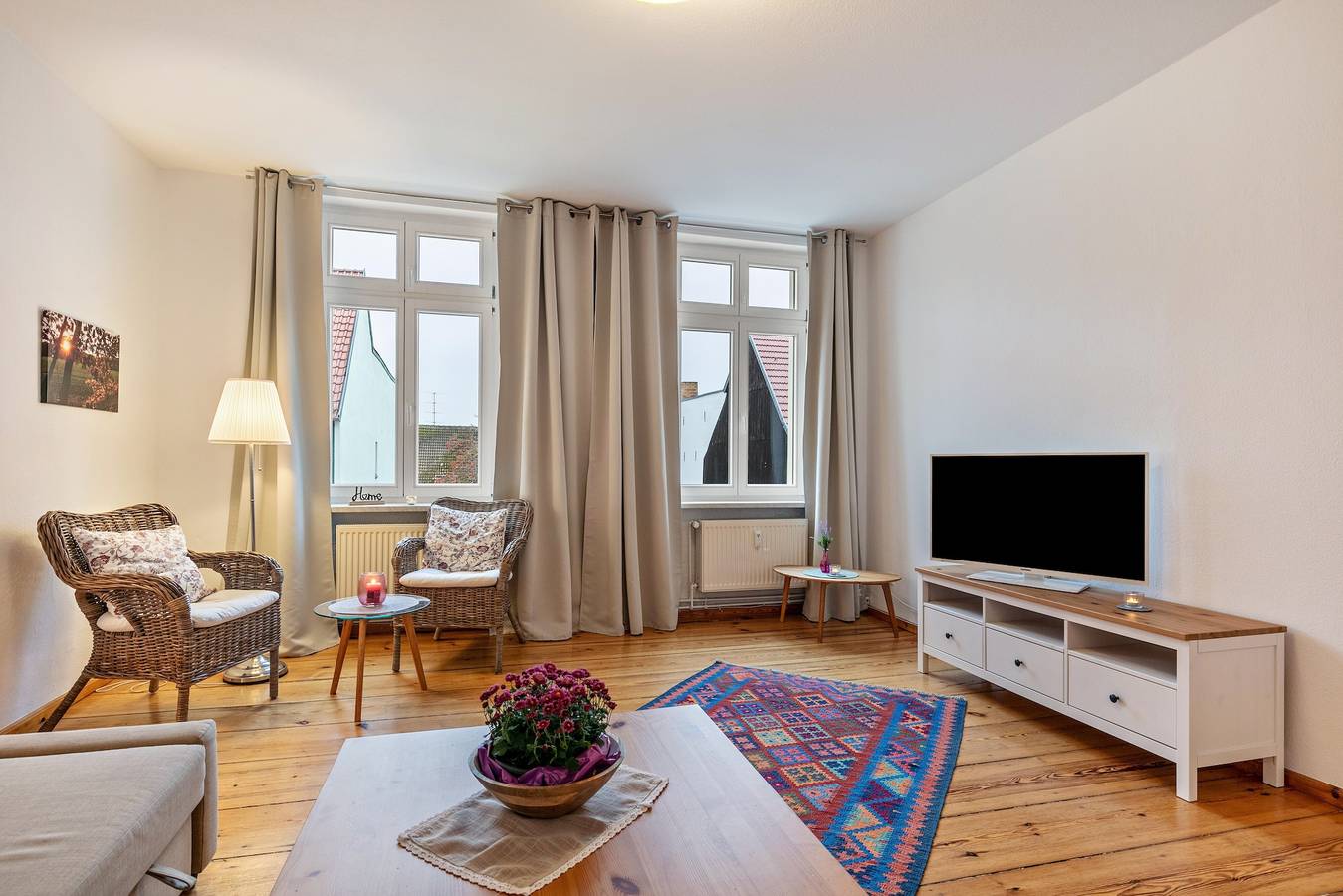 Ganze Wohnung, Ferienwohnung 'Im Herzen Templins Obergeschoss' mit gemeinsamer Terrasse, Garten und Wi-Fi in Templin, Barnimerland Region