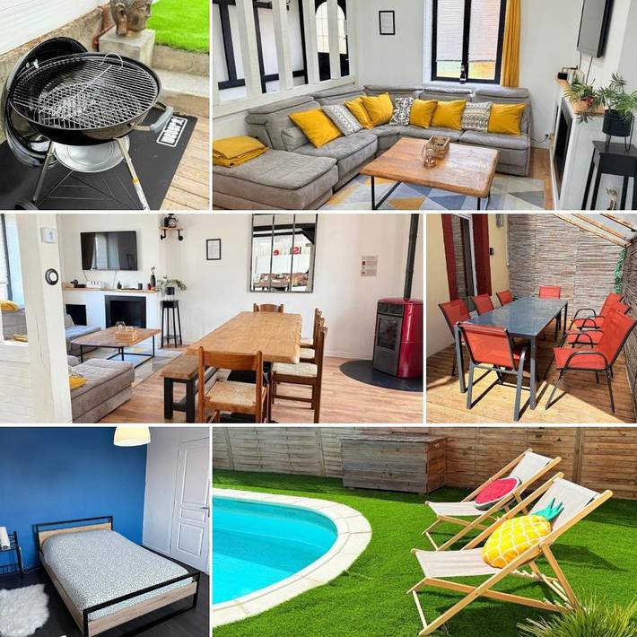 Location de vacances pour 8 personnes, avec terrasse ainsi que jardin et piscine à Ouzouer-sur-Loire - 2