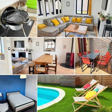 Gîte pour 8 personnes, avec jardin ainsi que terrasse et piscine à Ouzouer-sur-Loire