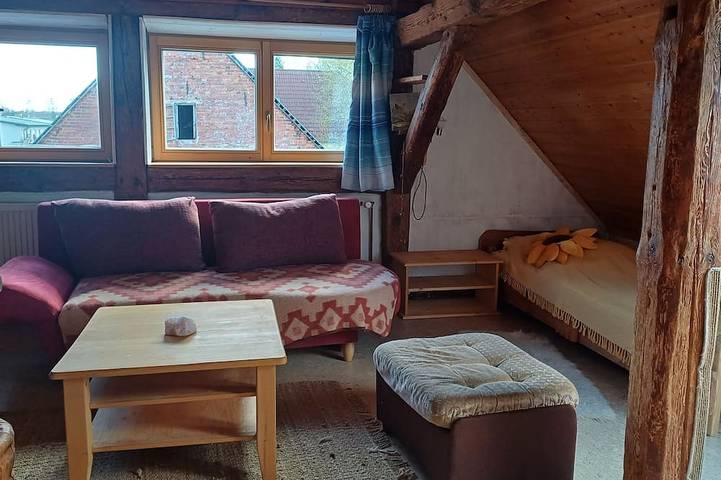 Ganze Wohnung, Platz zum Sein: Ferienwohnung in winzigem Dorf - Haustiere willkommen in Schapow, Nordwestuckermark