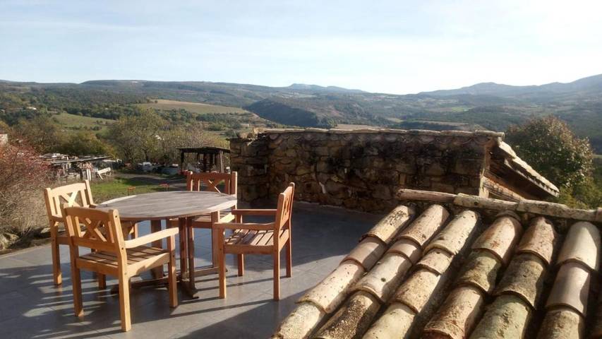 Maison de vacances pour 5 personnes, avec piscine ainsi que jardin et vue