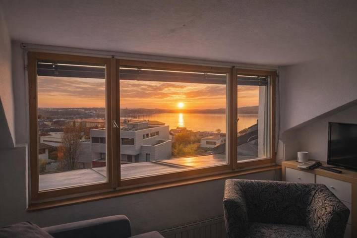 Ferienwohnung für 5 Personen, mit Ausblick und Garten in Lochau