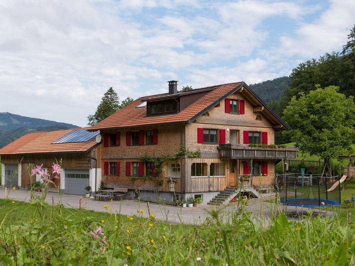 Ferienwohnung für 5 Personen, mit Balkon und Garten in Bezau