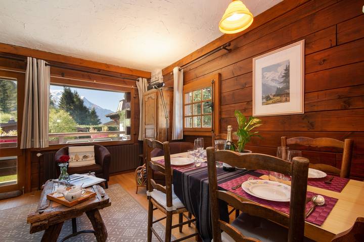 Chalet pour 4 personnes, avec piscine et balcon, adapté aux familles à Chamonix-Mont-Blanc - 3