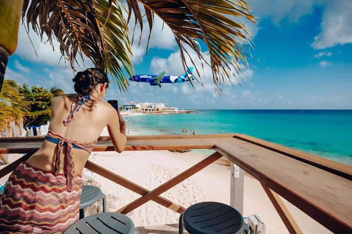 Bungalow für 2 Personen, mit Garten und Kinderpool sowie Ausblick und Pool in St. Martin