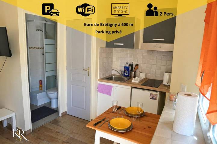 Gîte pour 2 personnes, avec terrasse à Brétigny-sur-Orge