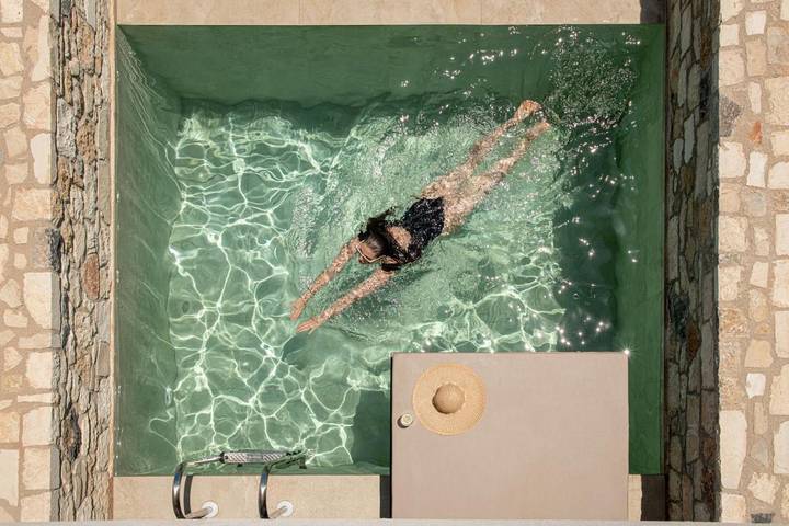 Hôtel pour 3 personnes, avec piscine ainsi que vue et jardin