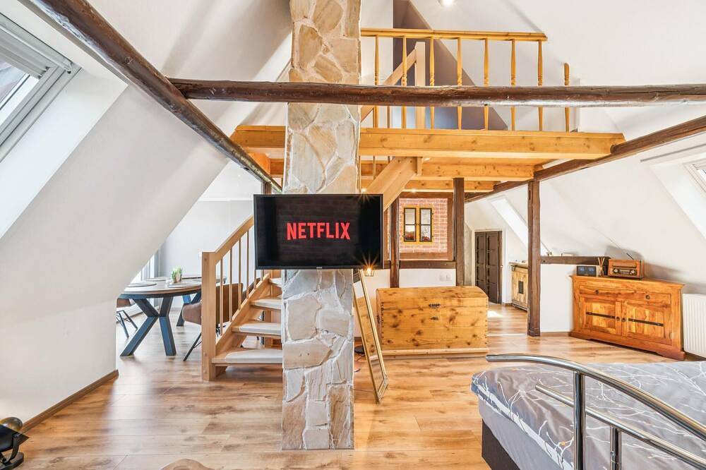 Ganze Wohnung, Helle Ferienwohnung im Harz mit Balkon in Straßberg (Sachsen-Anhalt), Harzgerode