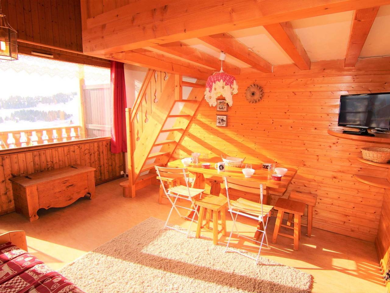 Appartement entier, Confortable 2 Pièces aux Saisies pour 5 Pers. avec Balcon in Les Saisies, Région d'Albertville