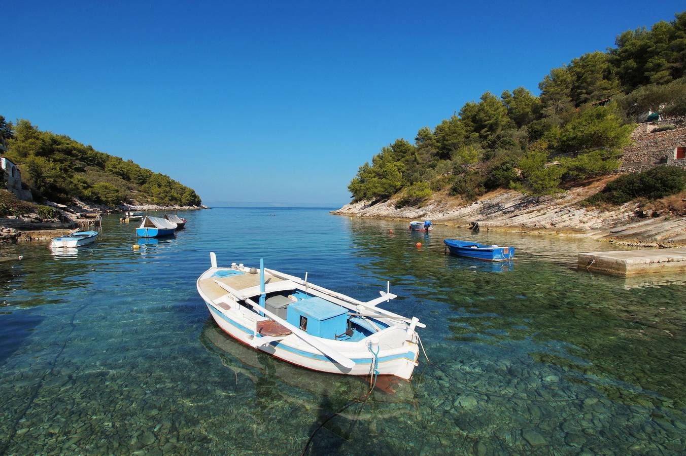 Ferienhaus für 4 Personen mit Meerblick in Vela Luka, Korcula