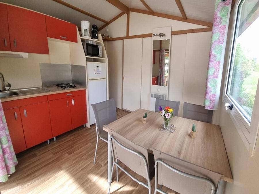 Camping Le Verger De Jastres - Chalet 5 personen - Chalet Morea Klimatisiert + Tv 5 Personen in Aubenas, Ardèche