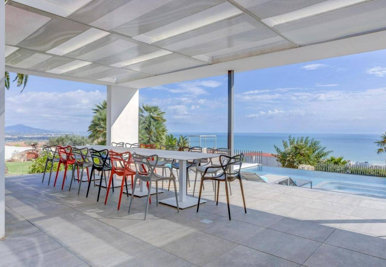 Villa "Atalaya" con vistas al mar, piscina privada y Wi-Fi in Peñíscola, Costa del Azahar