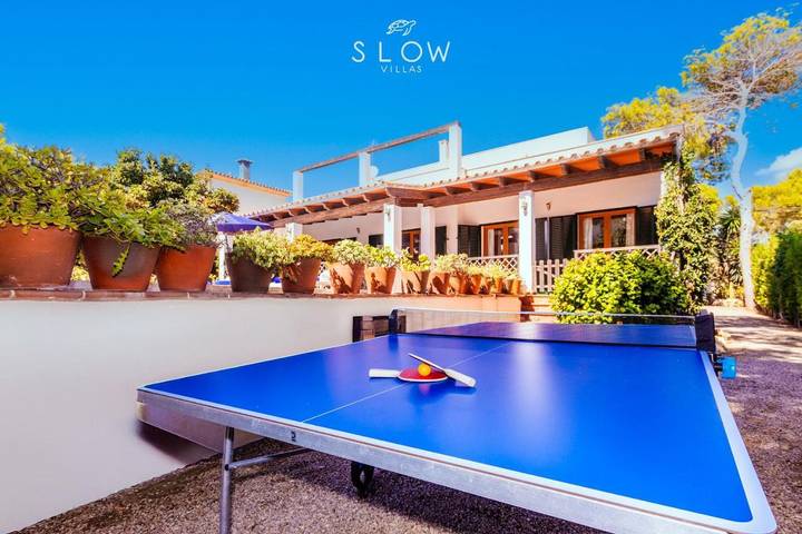 Villa pour 8 personnes, avec terrasse ainsi que jardin et piscine à Cala Pi - 3