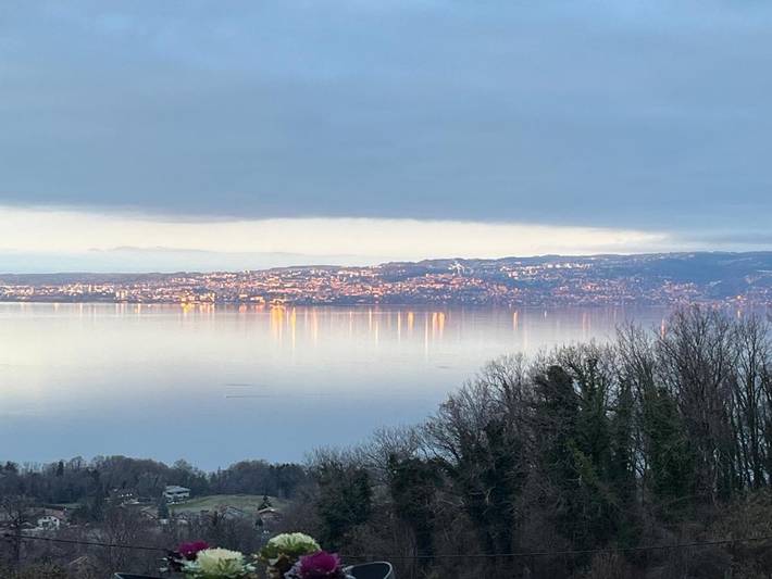 Location de vacances pour 2 personnes, avec Terrasse ainsi que Jardin et Vue à Maxilly-sur-Léman