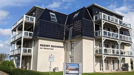 Ferienwohnung für 2 Personen, mit Terrasse und Sauna sowie Garten in Wremen