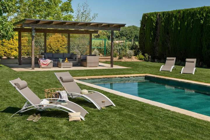 Casa rural para 12 personas, con jardín además de vistas y piscina en Cruilles - 4