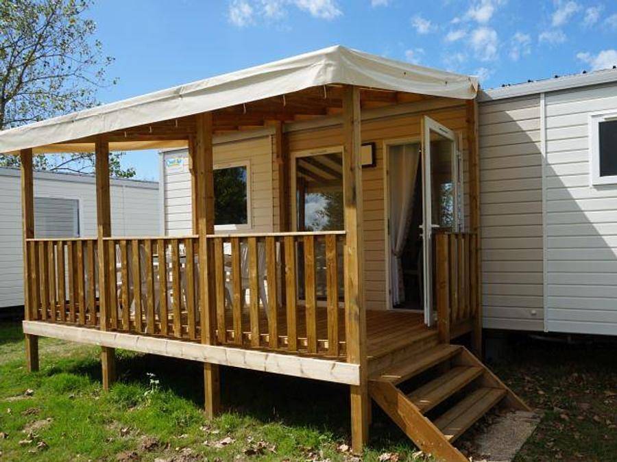Camping Le Domaine de Beaulieu - Mobilhome 6 personnes - C- Mobil-home Caraïbes - 2 chambres in Givrand, Vallée de la Loire