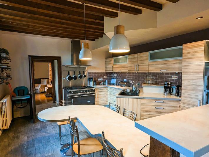 Charming cottage in Burgundy, 5 bedrooms, cozy fireplace in Ouanne, Auxerre region