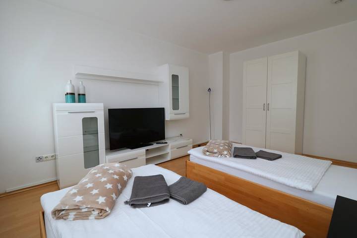 Appartement de vacances entier, Appartement de vacances pour 5 personnes avec balcon in Essen, Ruhr