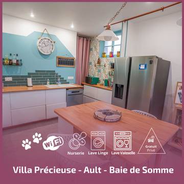 Gîte pour 8 personnes, avec jardin et balcon à Woignarue