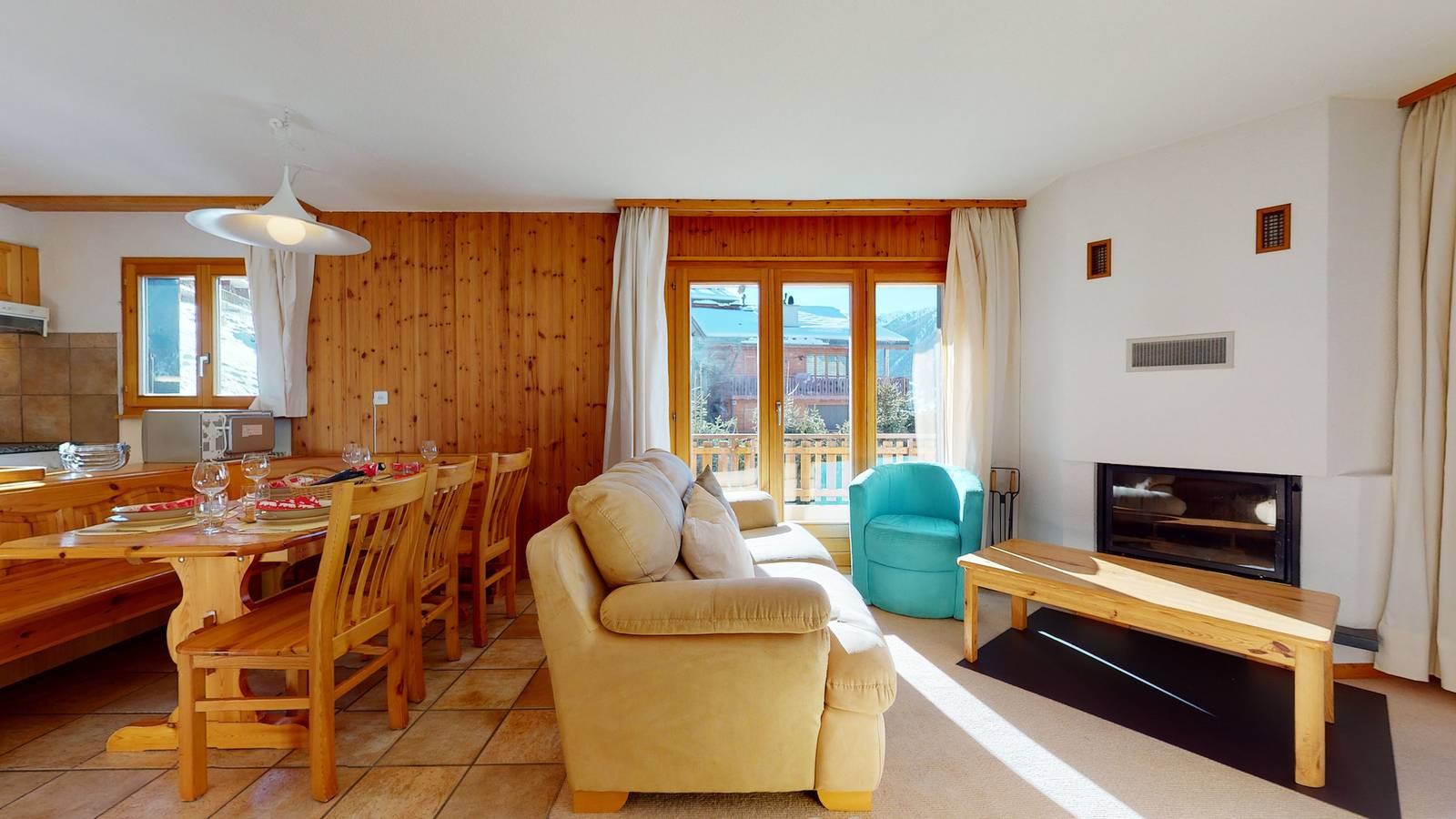 Ganze Wohnung, Crêtes X1 023 - Sunny apartment 5 pers in Veysonnaz, Walliser Alpen