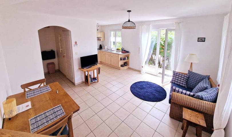 Gîte pour 2 personnes, avec balcon et vue, animaux acceptés à Nordhouse