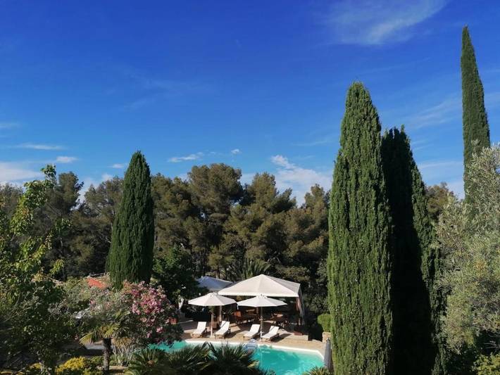 Chambre d’hôte pour 2 personnes, avec jardin ainsi que piscine et vue, animaux acceptés à Le Beausset - 4