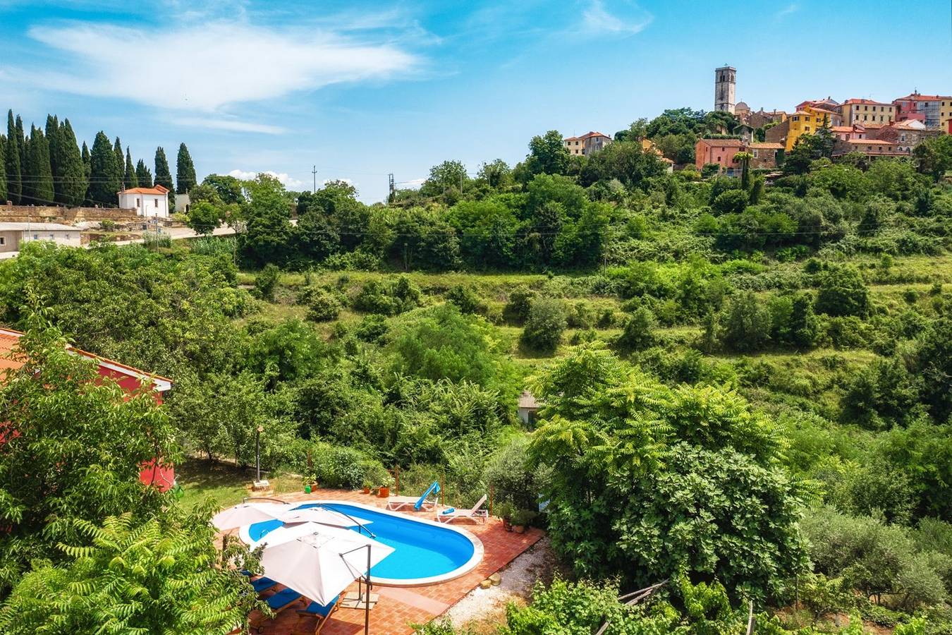 Villa für 6 Personen mit Garten in Oprtalj, Zentralistrien