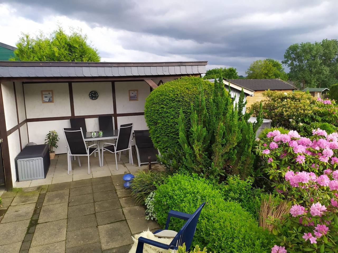 Cozy holiday home on lake Henne with terrace and beach chair in Meschede, Hochsauerlandkreis