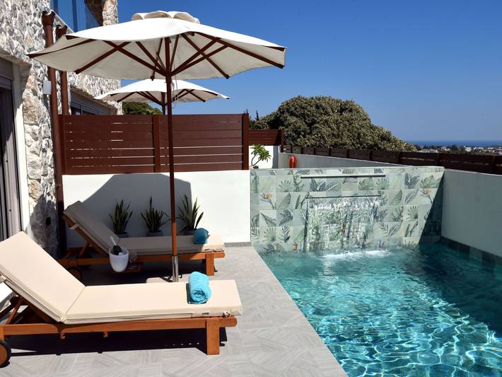 Ferienhaus für 2 Personen, mit Pool und Garten auf Rhodos - 4