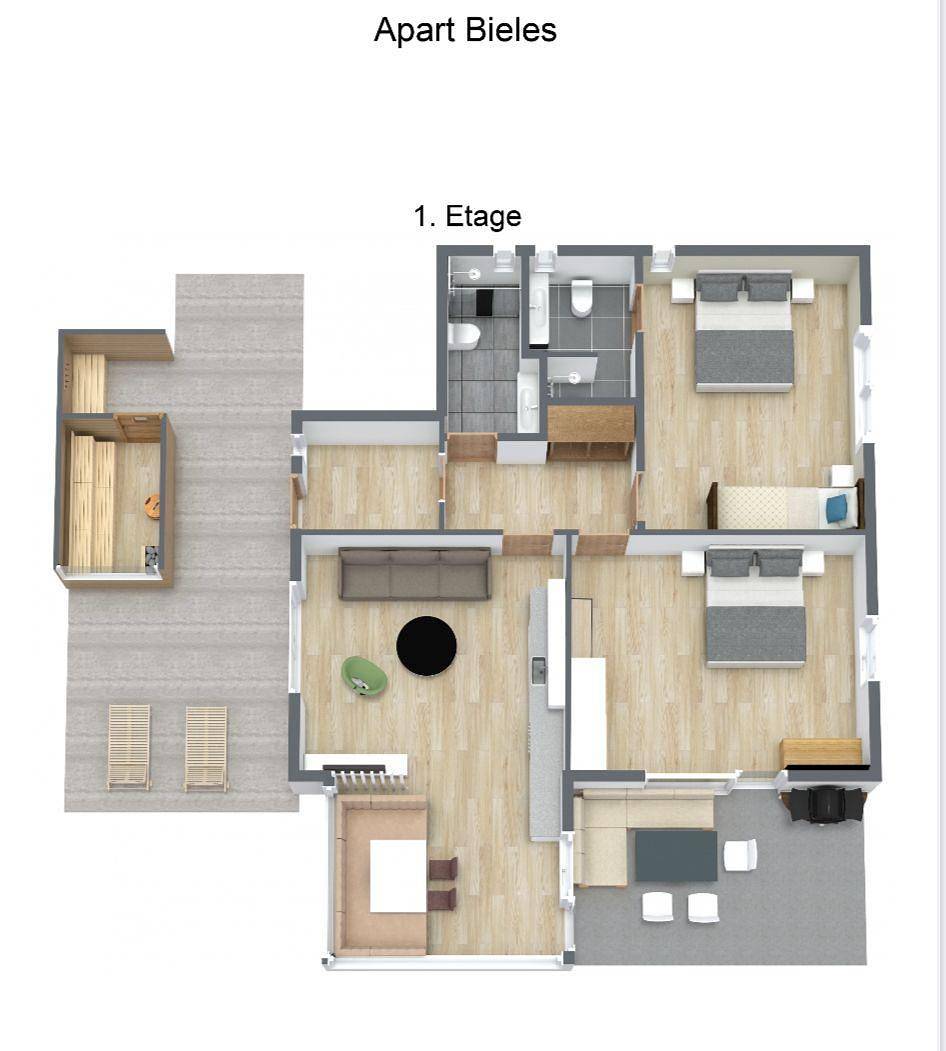 Ganze Ferienwohnung, Appartement "Apart  Bieles Neu" Outdoor-Sauna in Kaunergrat, Kauns