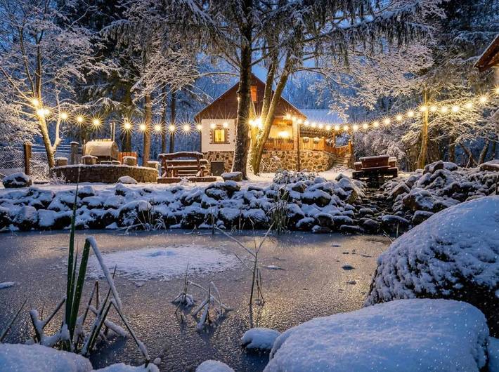 Gîte pour 2 personnes, avec sauna ainsi que vue sur le lac et jardin, animaux acceptés à Eger