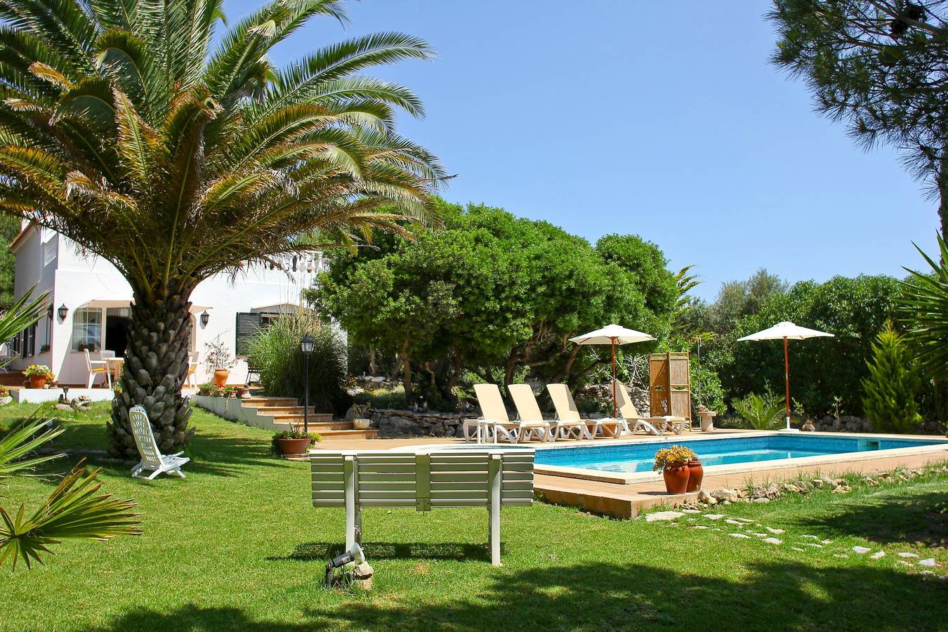 Finca "Las Tórtolas" with Landscape View, Wi-Fi, Garden, Terraces & Pool in L'Argentina, Alaior Municipality
