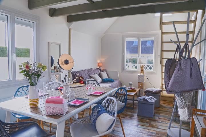 Maison de vacances pour 4 personnes, avec terrasse et jardin dans la Manche