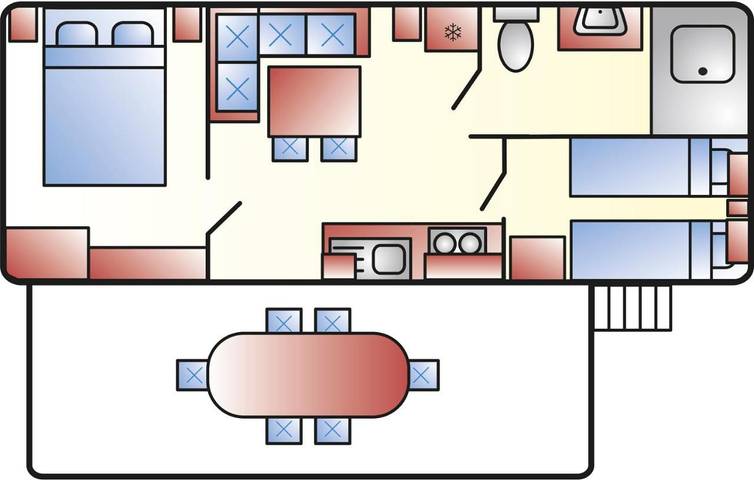 Camping für 4 Personen, mit Terrasse in Bayern - 3