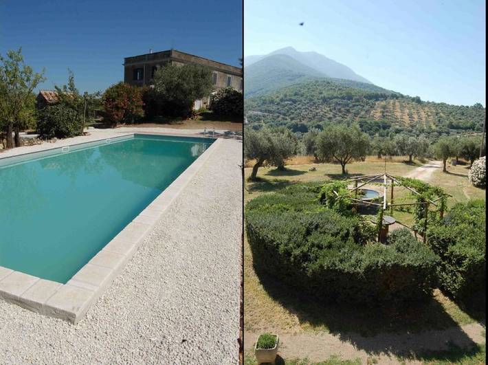 Casa vacanza per 14 persone, con Terrazza e Giardino nonché Piscina e Panorama a Palombara Sabina