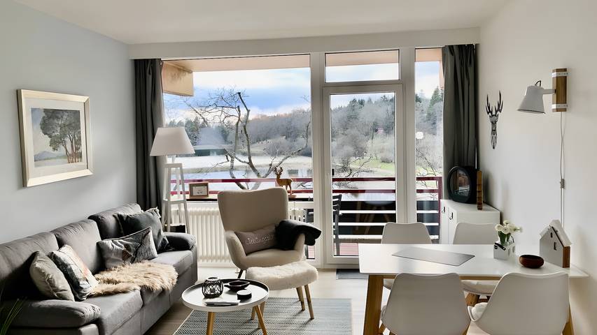 Ferienwohnung für 2 Personen, mit Balkon und Seeblick in Goslar