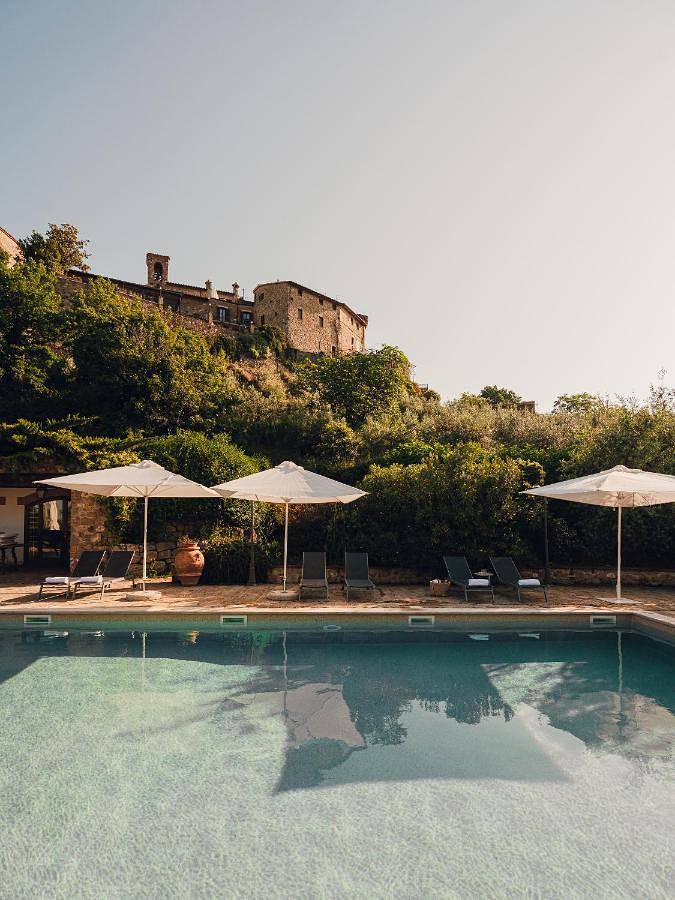 Station pour 2 personnes, avec jardin et jacuzzi ainsi que piscine et sauna, animaux acceptés à Gualdo Cattaneo - 3
