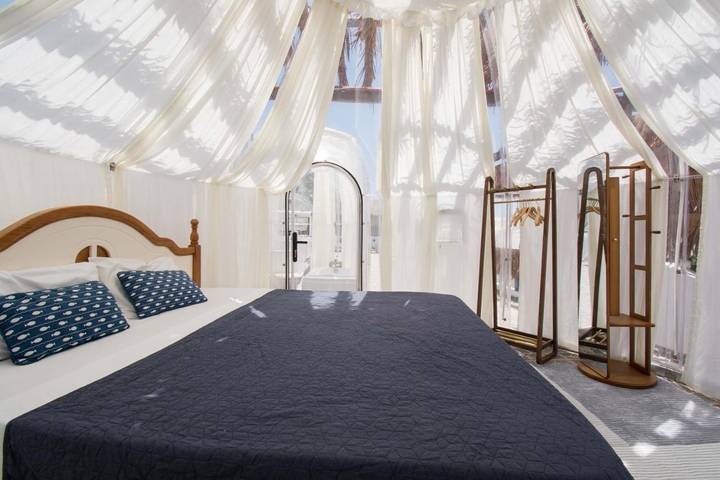 Zelt für 2 Personen, mit Ausblick und Terrasse sowie Pool auf Kreta - 3