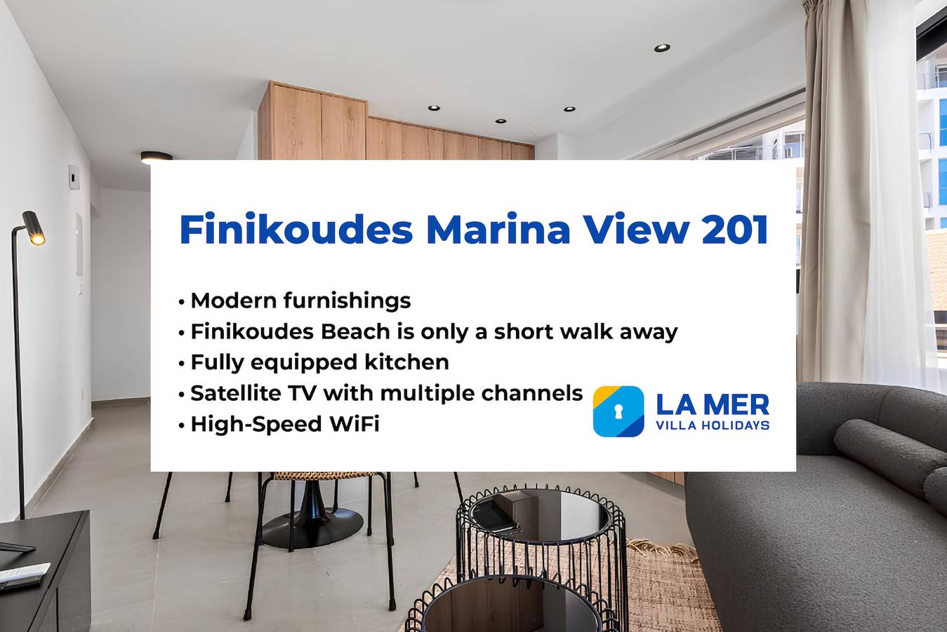 Appartement entier, Finikoudes Marina View 201 in Larnaca, District de Larnaca