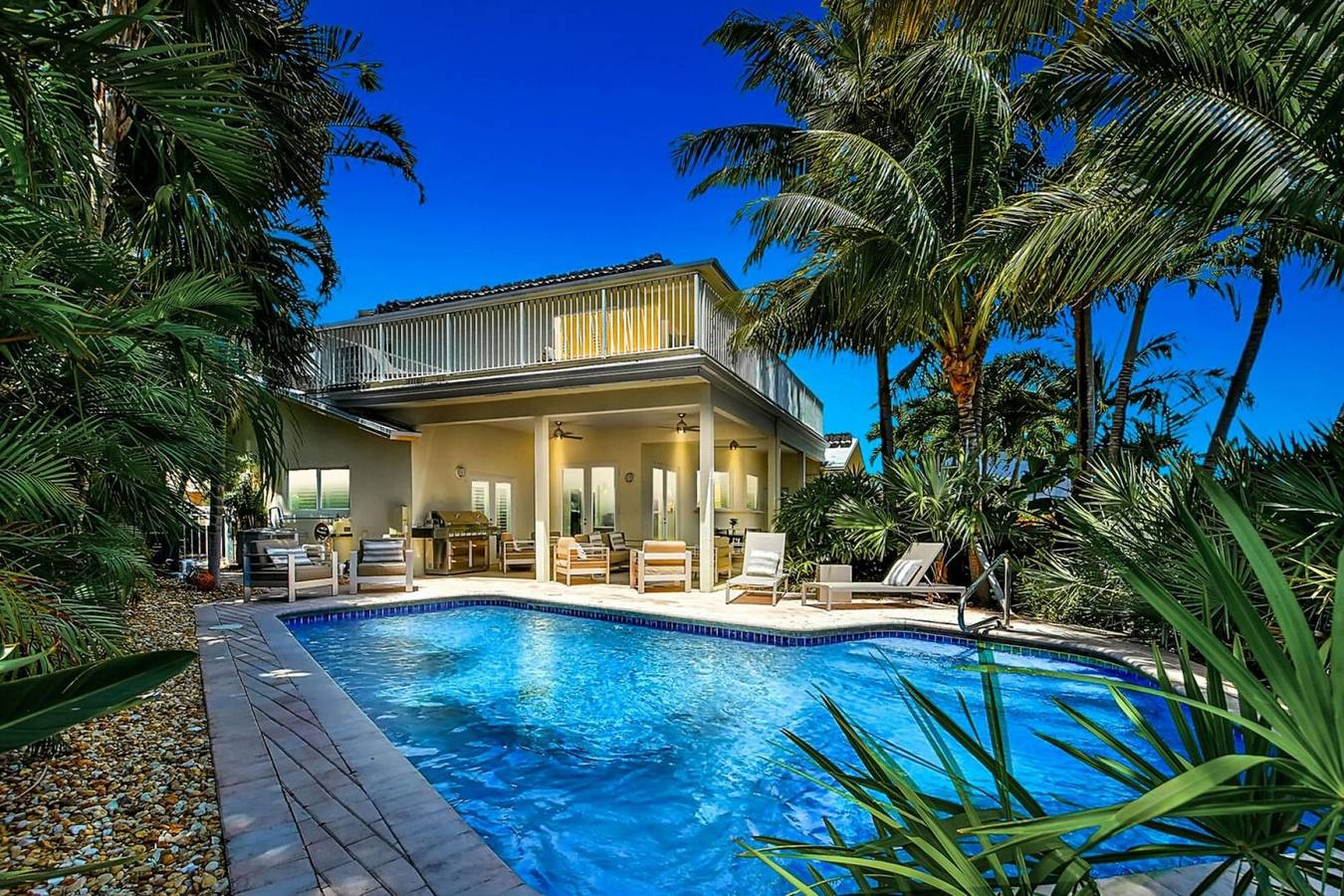 4110, 4 Bed 3 Bath Tropical Waterside Paradise  in Lighthouse Point, Broward County