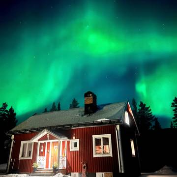 Ferienhaus für 4 Personen, mit Terrasse und Garten in Lappland (Schweden)