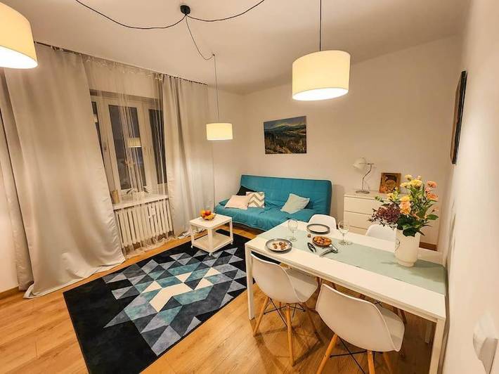 Apartament wakacyjny dla 3 osób, z balkon i ogród w Częstochowa